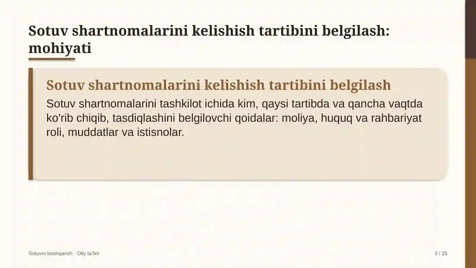 Yuqori tezlikdagi temir yo'l qatnovida sotuv shartnomalarini kelishish tartibini belgilash 3