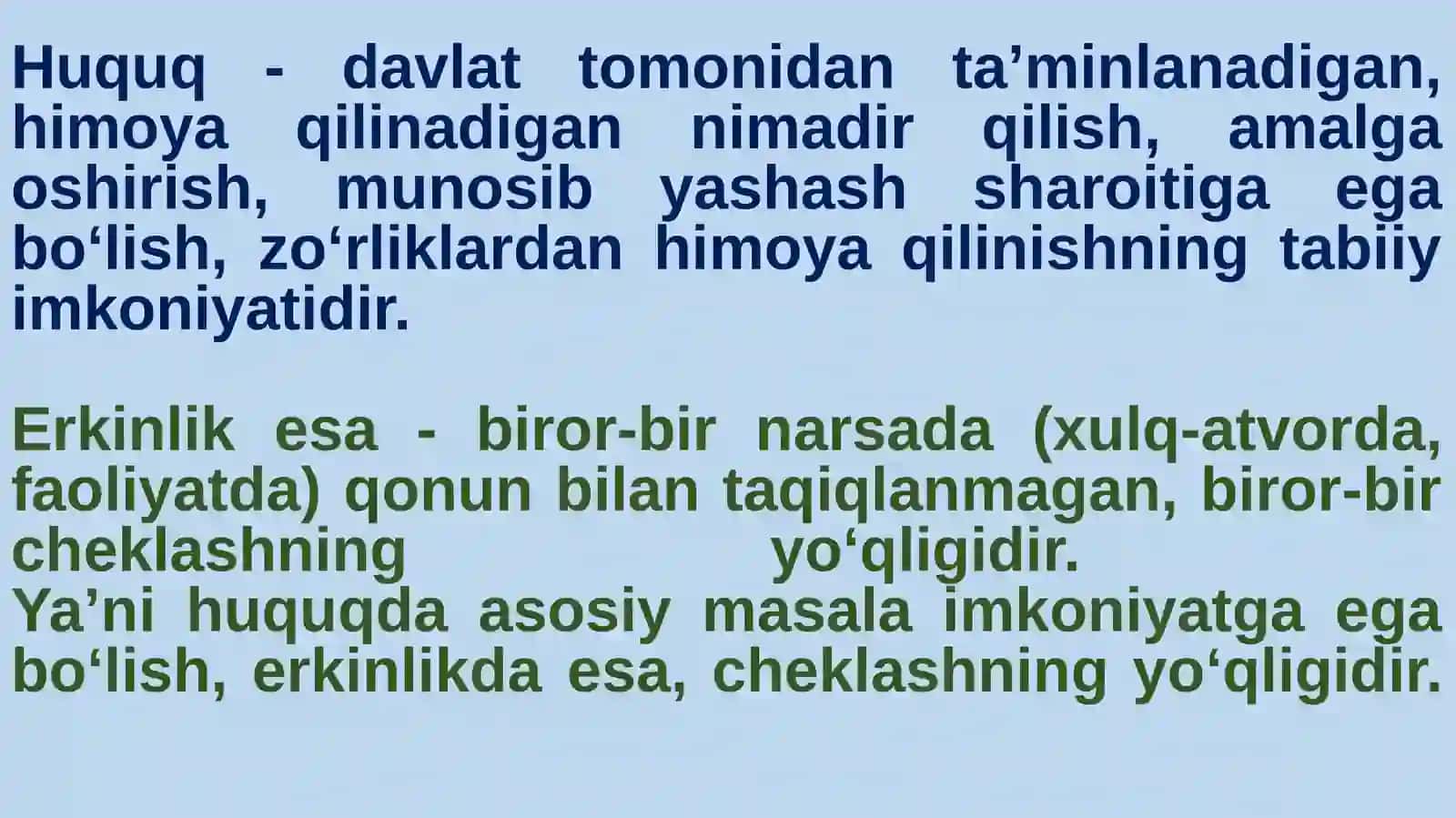 Yangi tahrirdagi O‘zbekiston Respublikasi Konstitutsiyasida insonning shaxsiy hamda siyosiy huquqlarini mustahkamlash masalalari 3