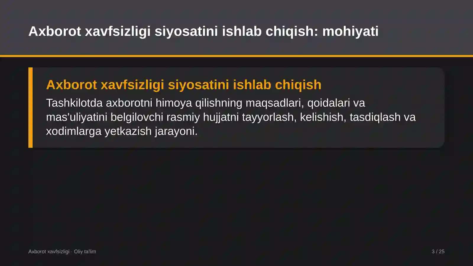 turistik transport xizmatida axborot xavfsizligi siyosatini ishlab chiqish 9892 3