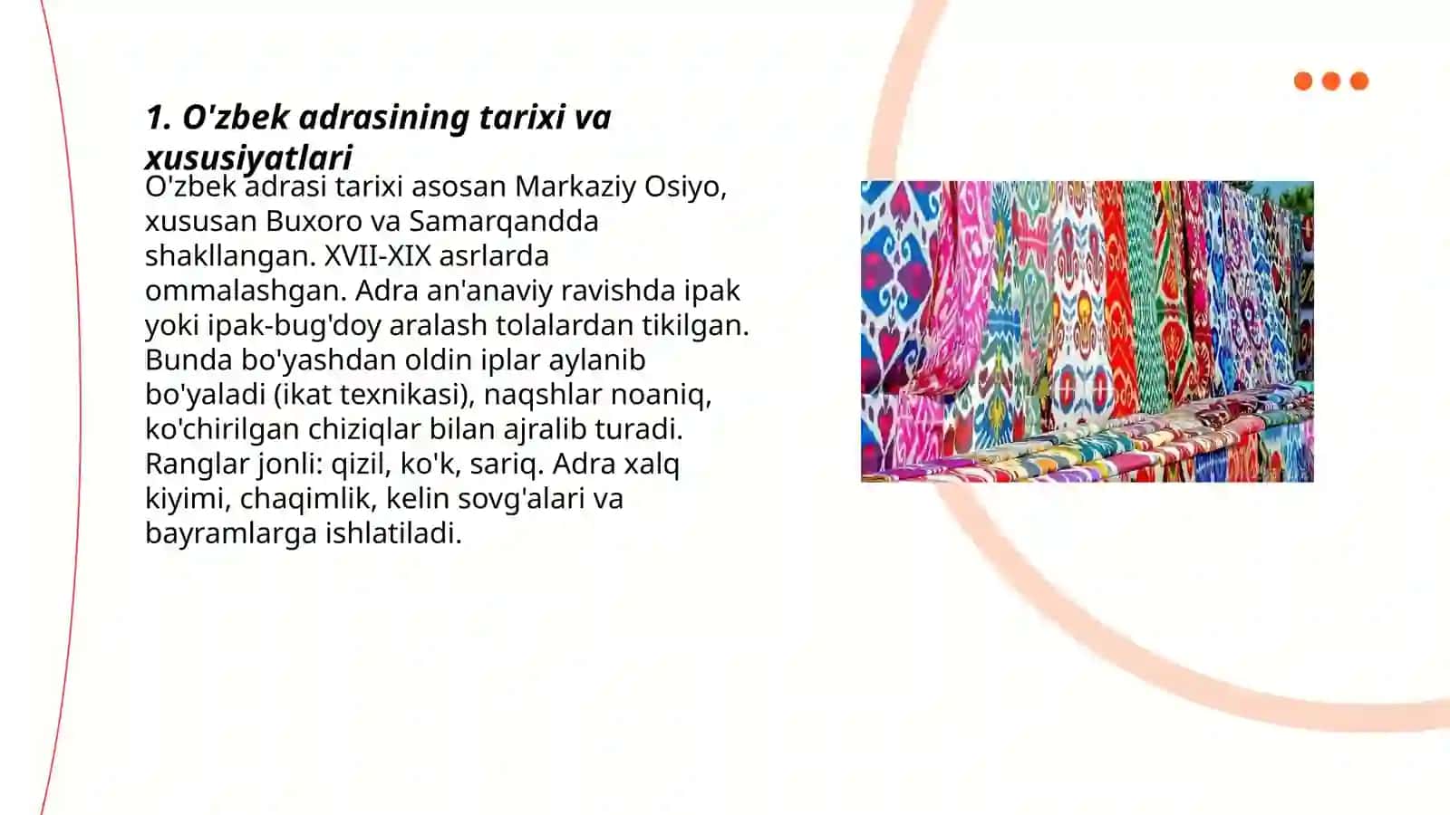 O'zbek milliy matolari 3