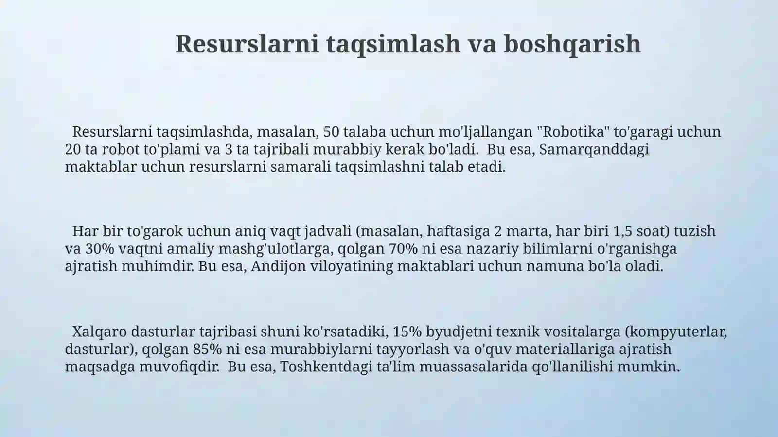Xalqaro ta'lim dasturlari asosida tògaraklar tashkil etish va dastur namunalaridan tayorlash 3