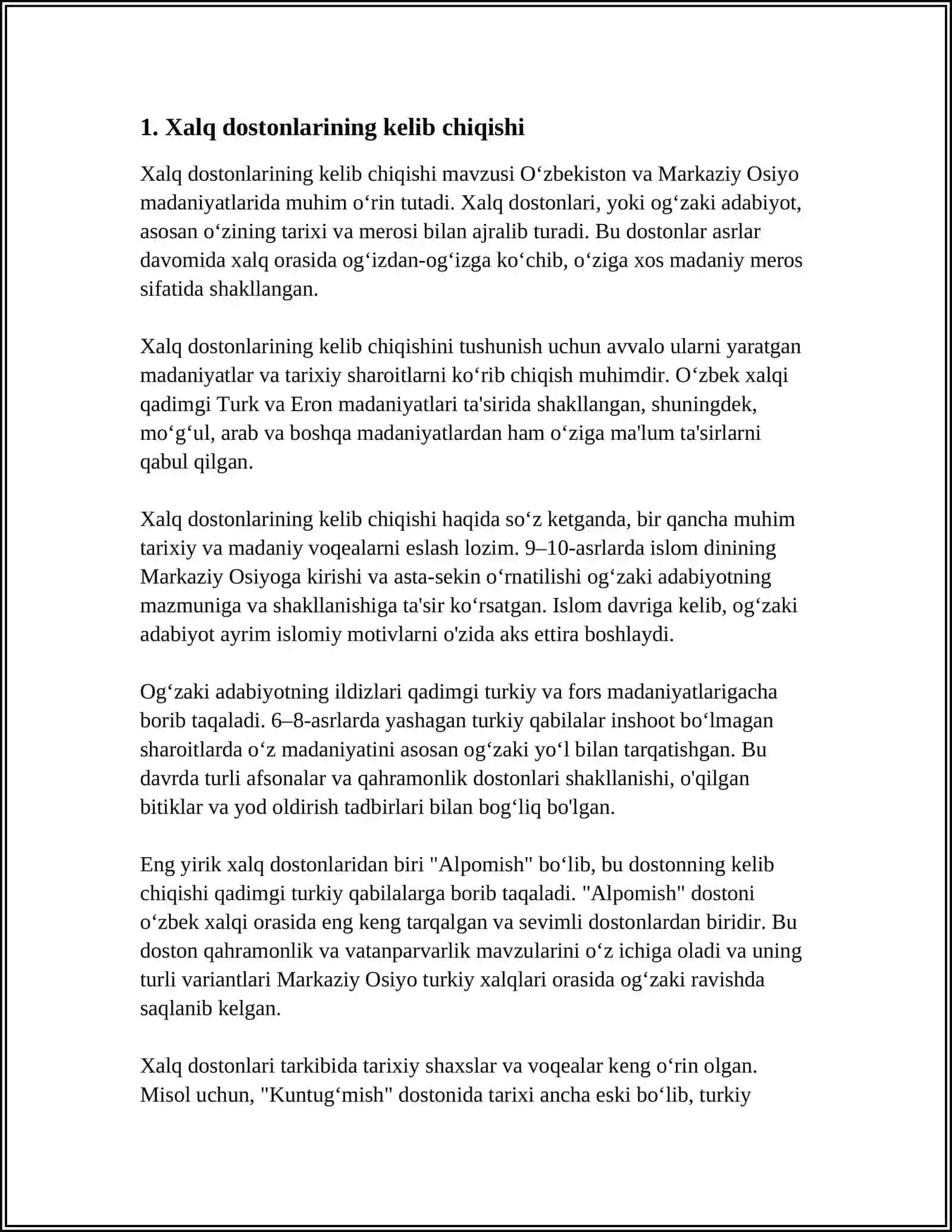 XALQ DOSTONLARINING VARIANTLARI 3