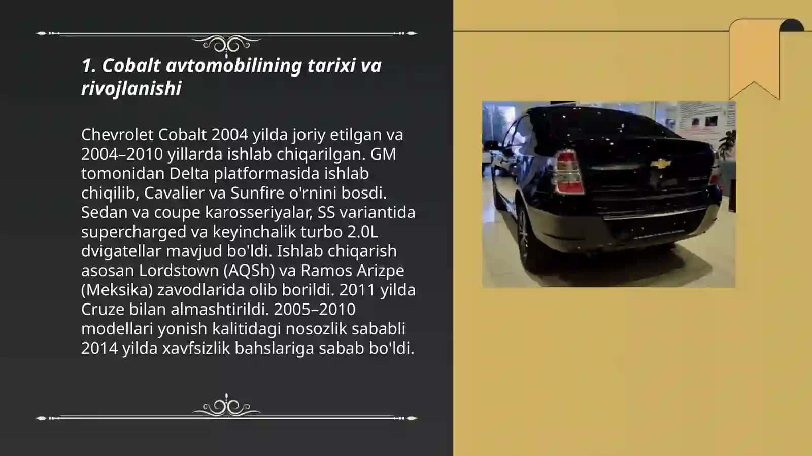 COBALT AVTOMOBIL MASHINASI 3