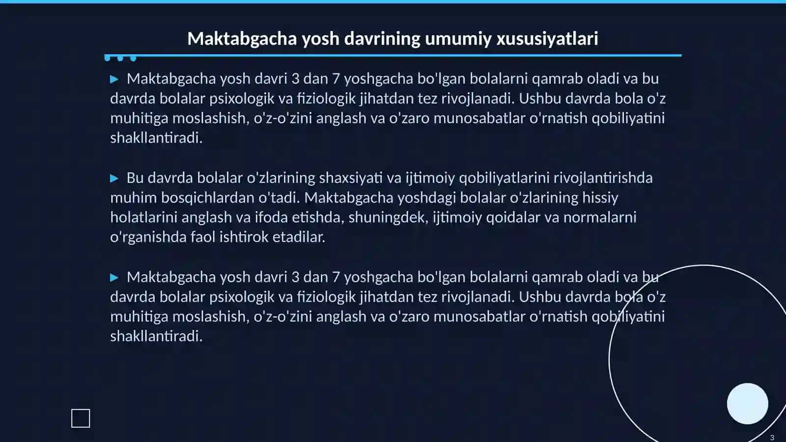 Maktabgacha yosh davrda psixofiziologik taraqqiyotning umumiy tavsifi 3