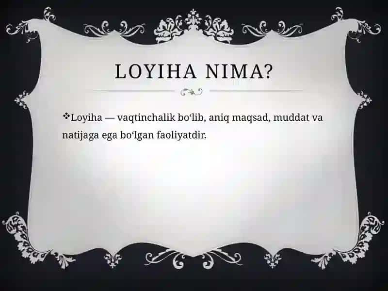 Loyiha boshqaruvining bosqichlari 3