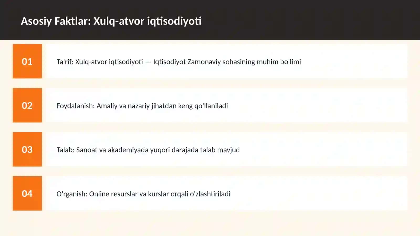 Xulq-atvor iqtisodiyoti 3