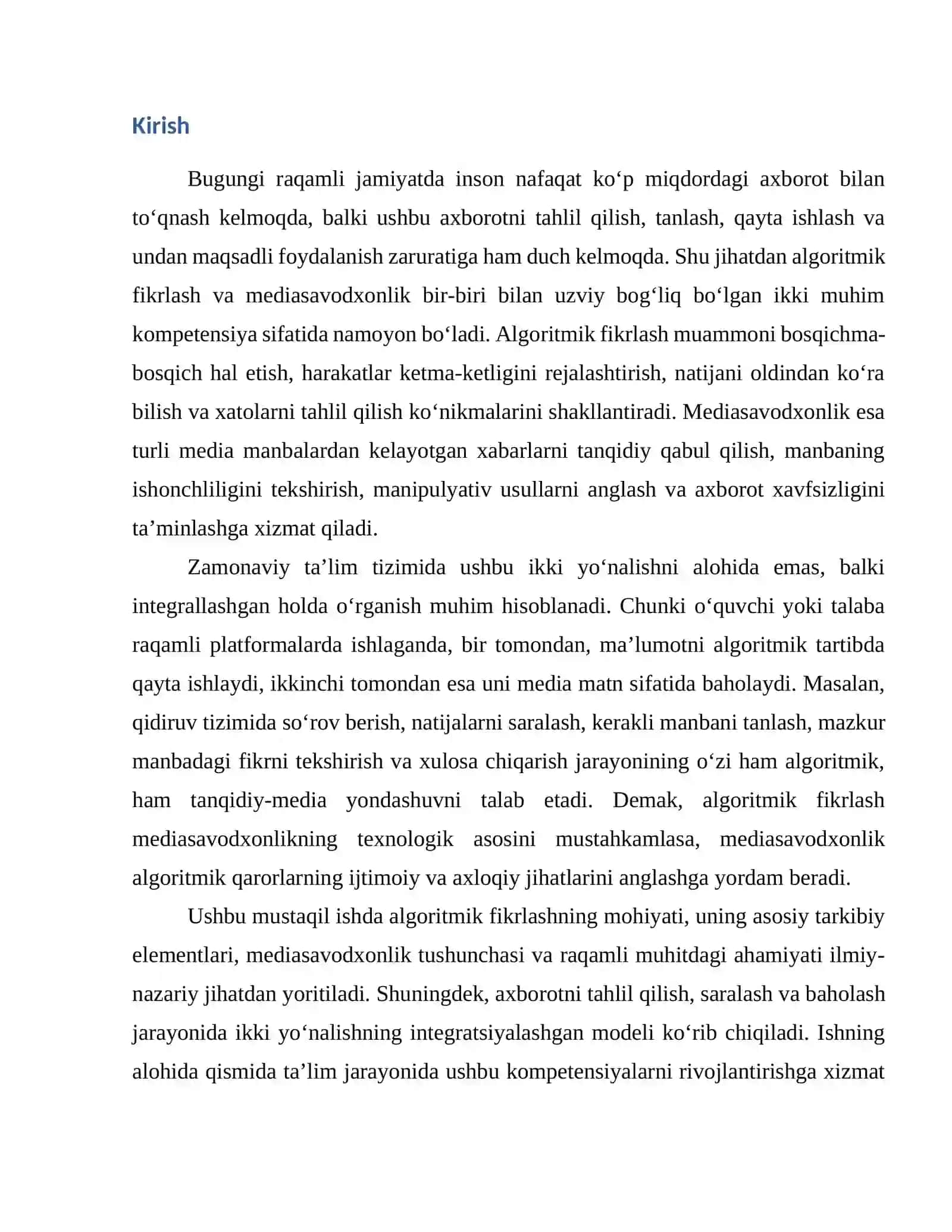 Algoritmik fikrlash va mediasavodxonlik 3