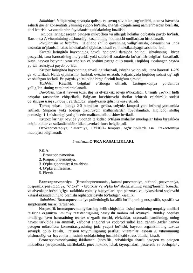 Nafas tizimining kasalliklari 3