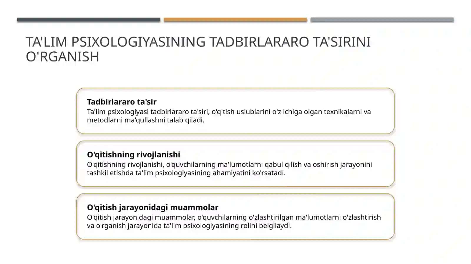 Pedagogik psixologiyaning boshqa fanlar bilan aloqadorligi 3