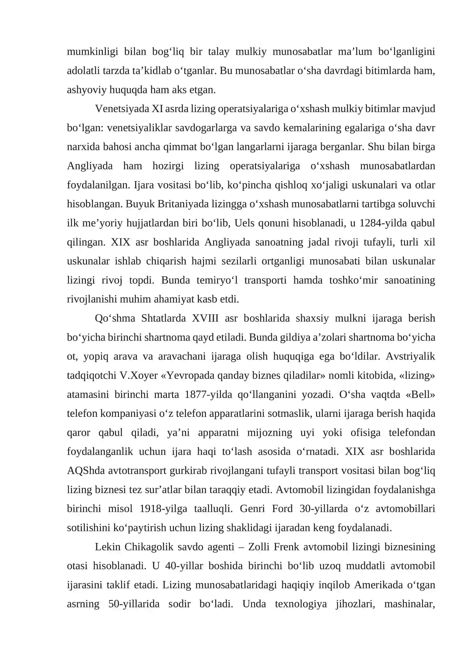 Lizingning mоhiyati va lizing оpеratsiyalari turlari 3