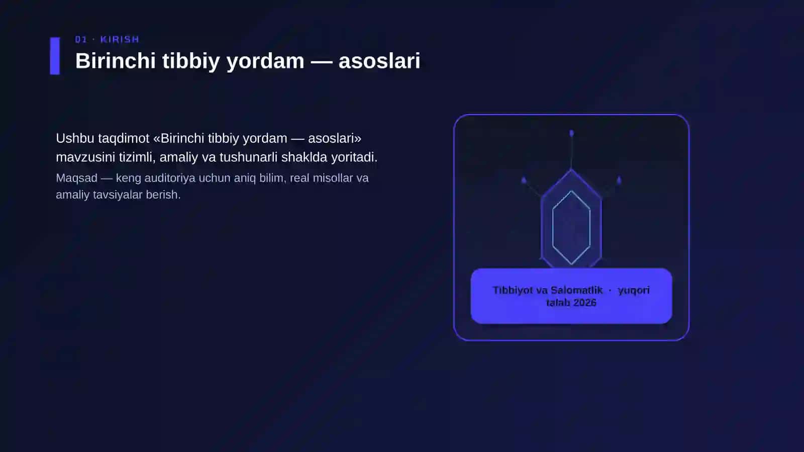 Birinchi tibbiy yordam — asoslari 3