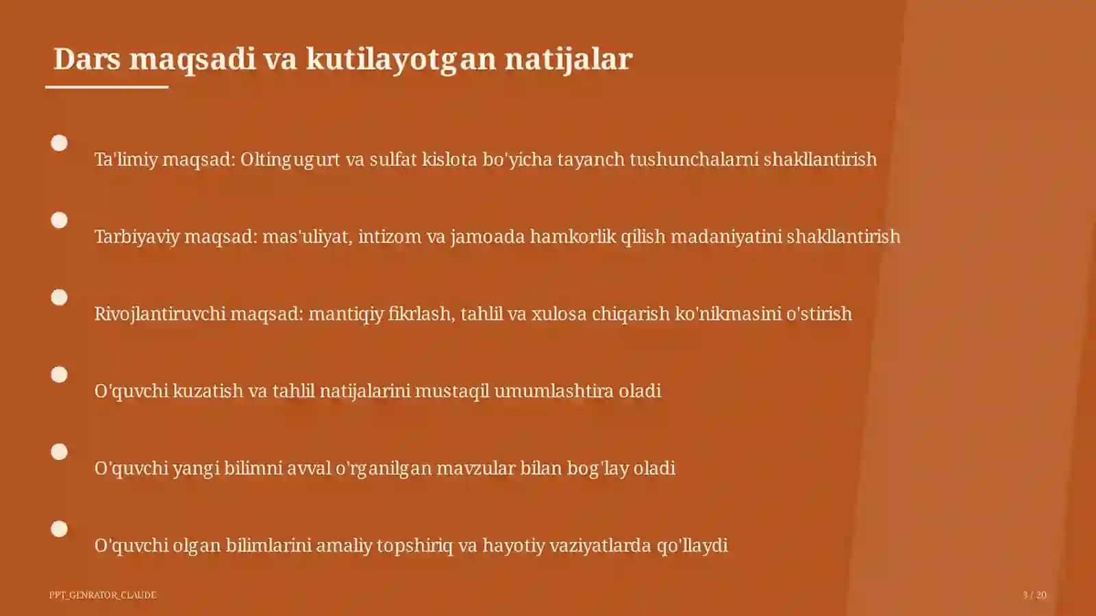 Oltingugurt va sulfat kislota (9-sinf) 3
