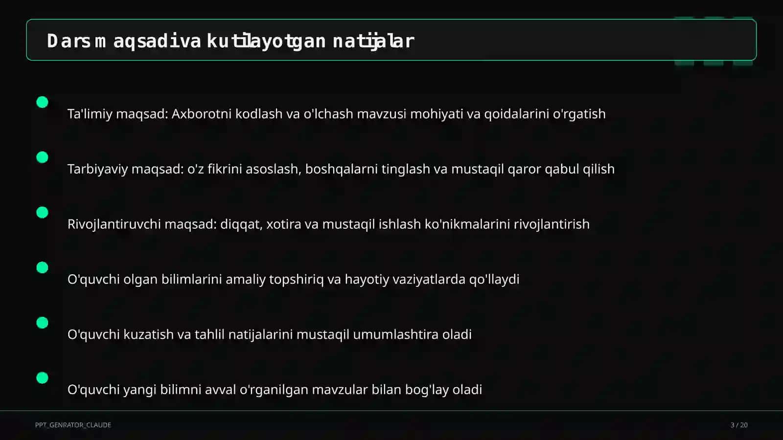 Informatika va axborot texnologiyalari (5–11) — metodik birlashma uchun 3