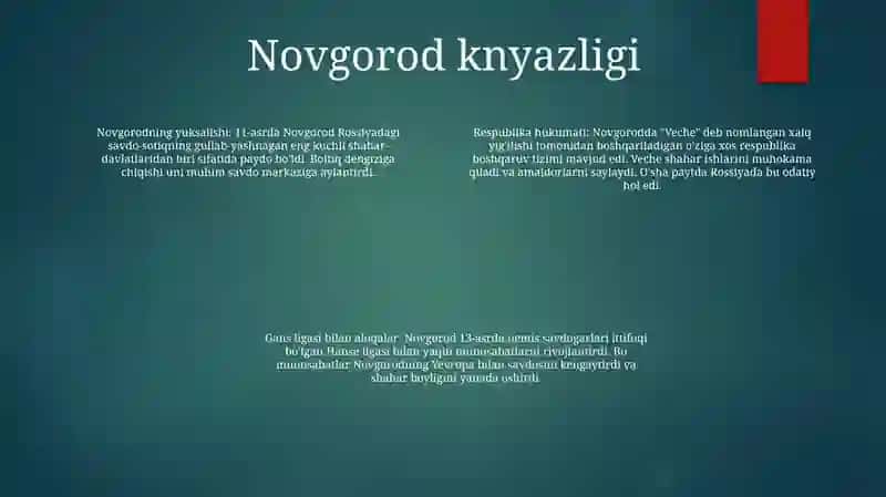XI - XV Asrlarda RusKnyazliklari 3