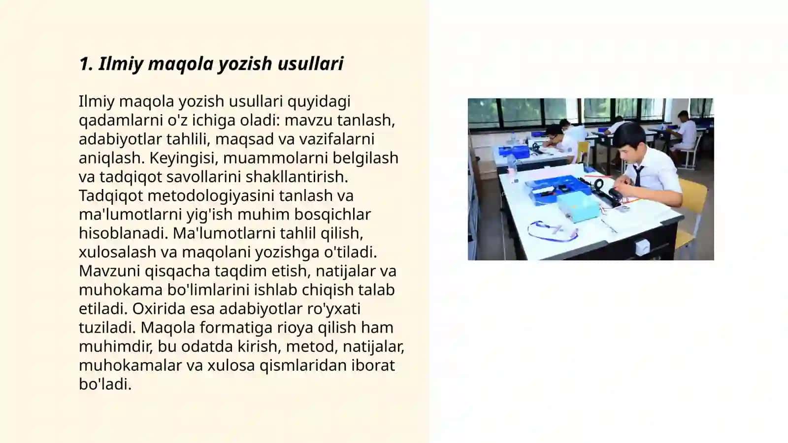 Tadqiqot natijalarini taqdim qilish shakllari 3