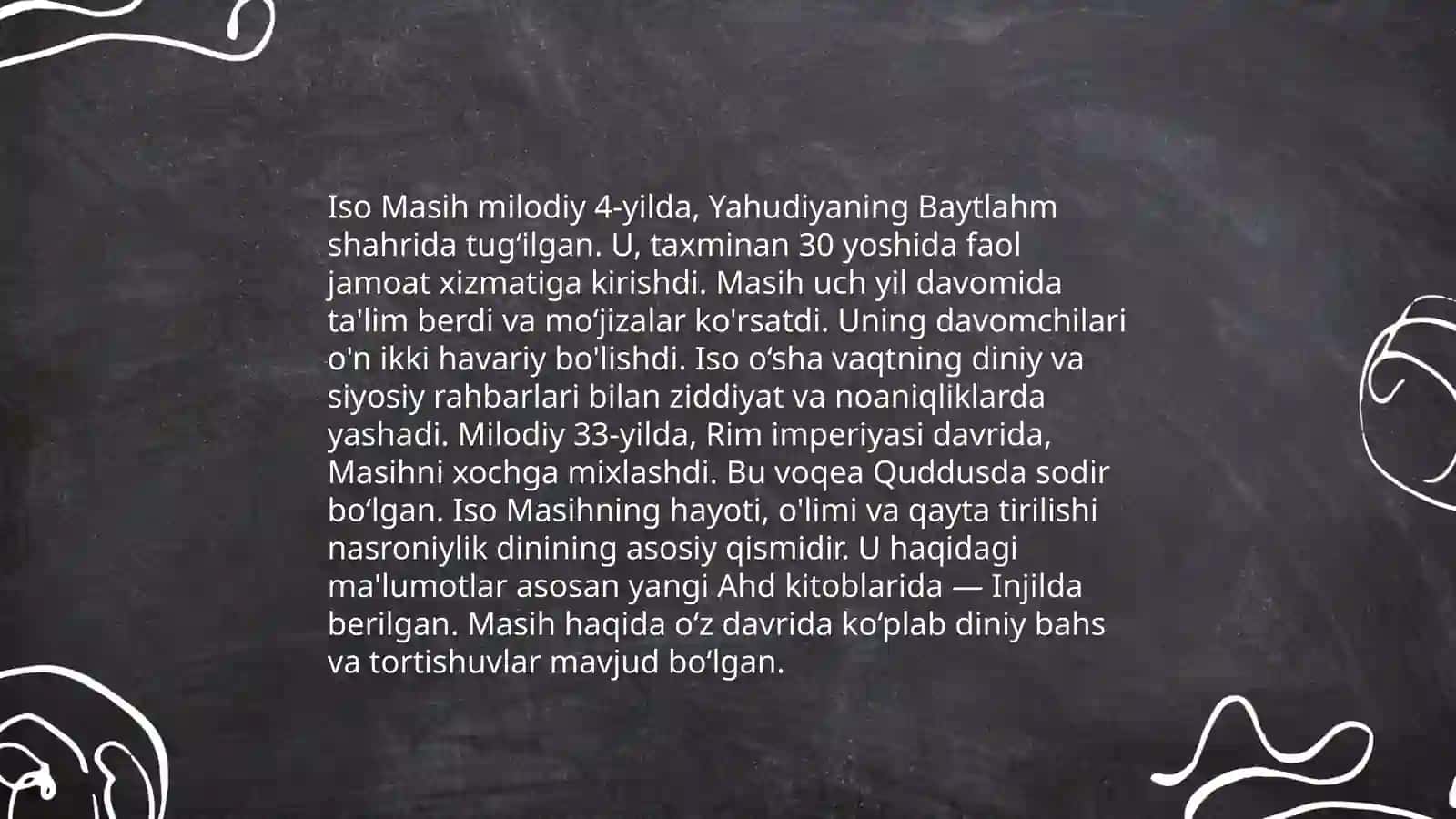 Iso Masihning hayoti 3