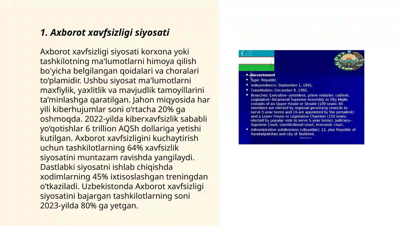 Axborot xavfsizligi siyosati 3