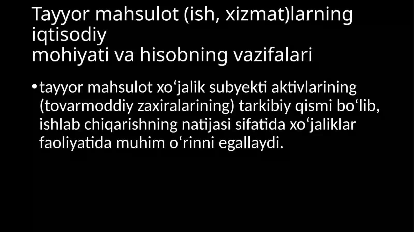 Mjliyaviy hisobga kirish fani 3