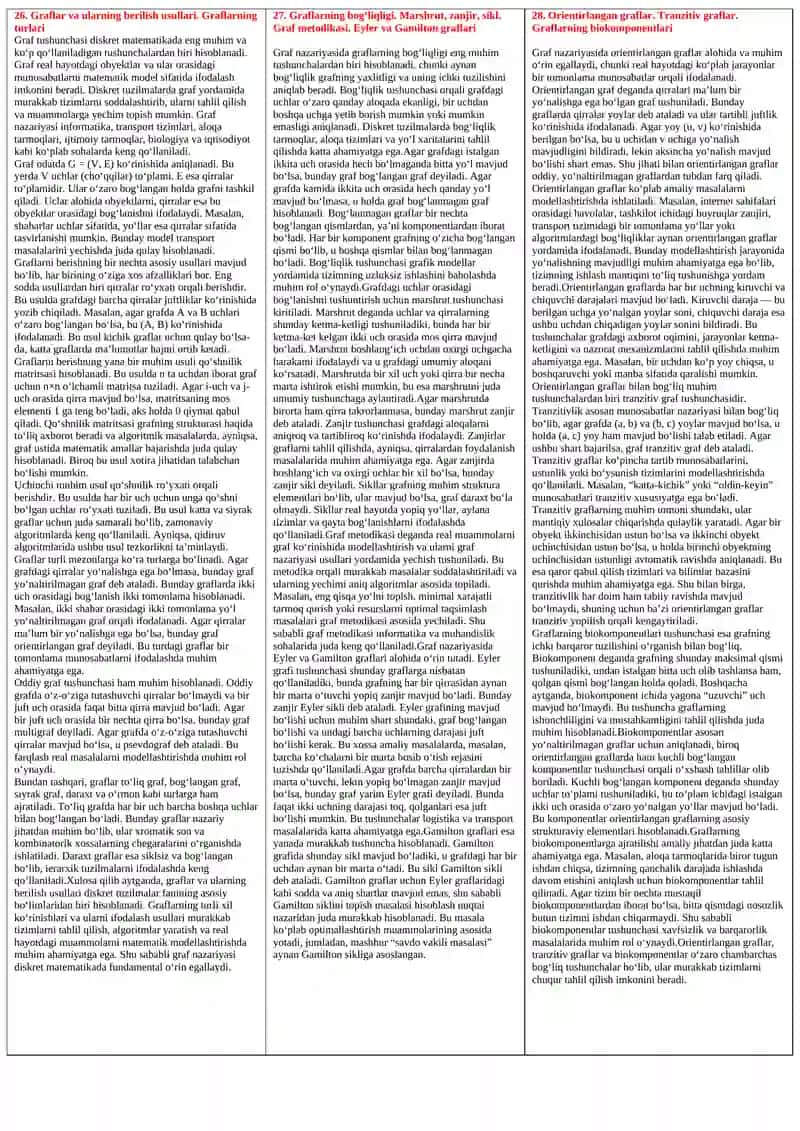 Kombinatorikaning asosiy elementlari 3