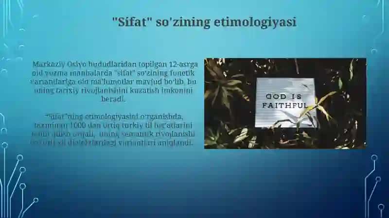 "Sifat" so'z turkimi 3