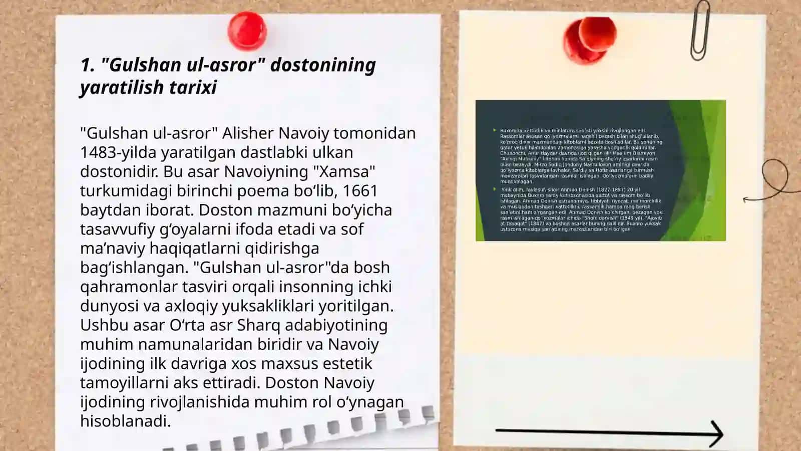 Haydar Xorazmiyning “Gulshan ul-asror” dostonli tahlili 3