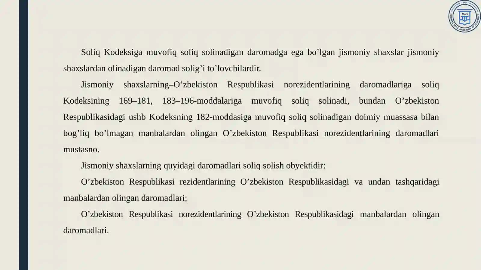 Jismoniyshaxslarning daromadi va mol-mulkini soliqqa tortish 3