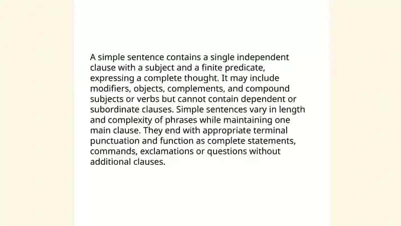 Simple, compound and complex sentences 3