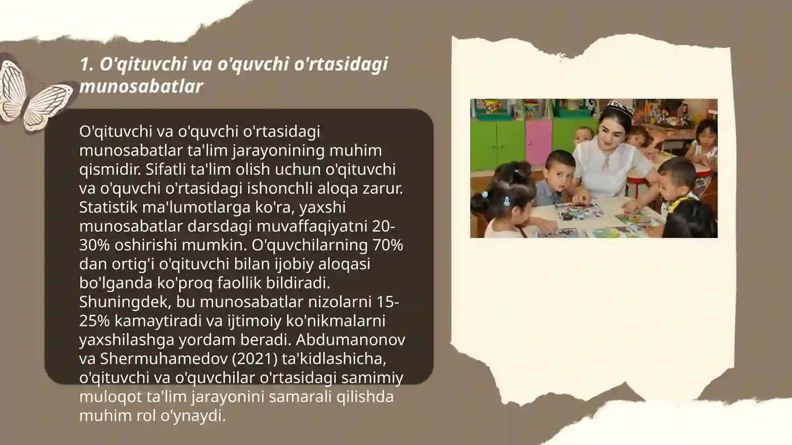 O'qituvchi va o'quvchi o'rtasidagi munosabatlar 3