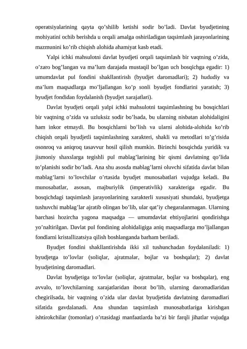 Davlat byudjetining mohiyati, tarkibi va funktsiyalari 3