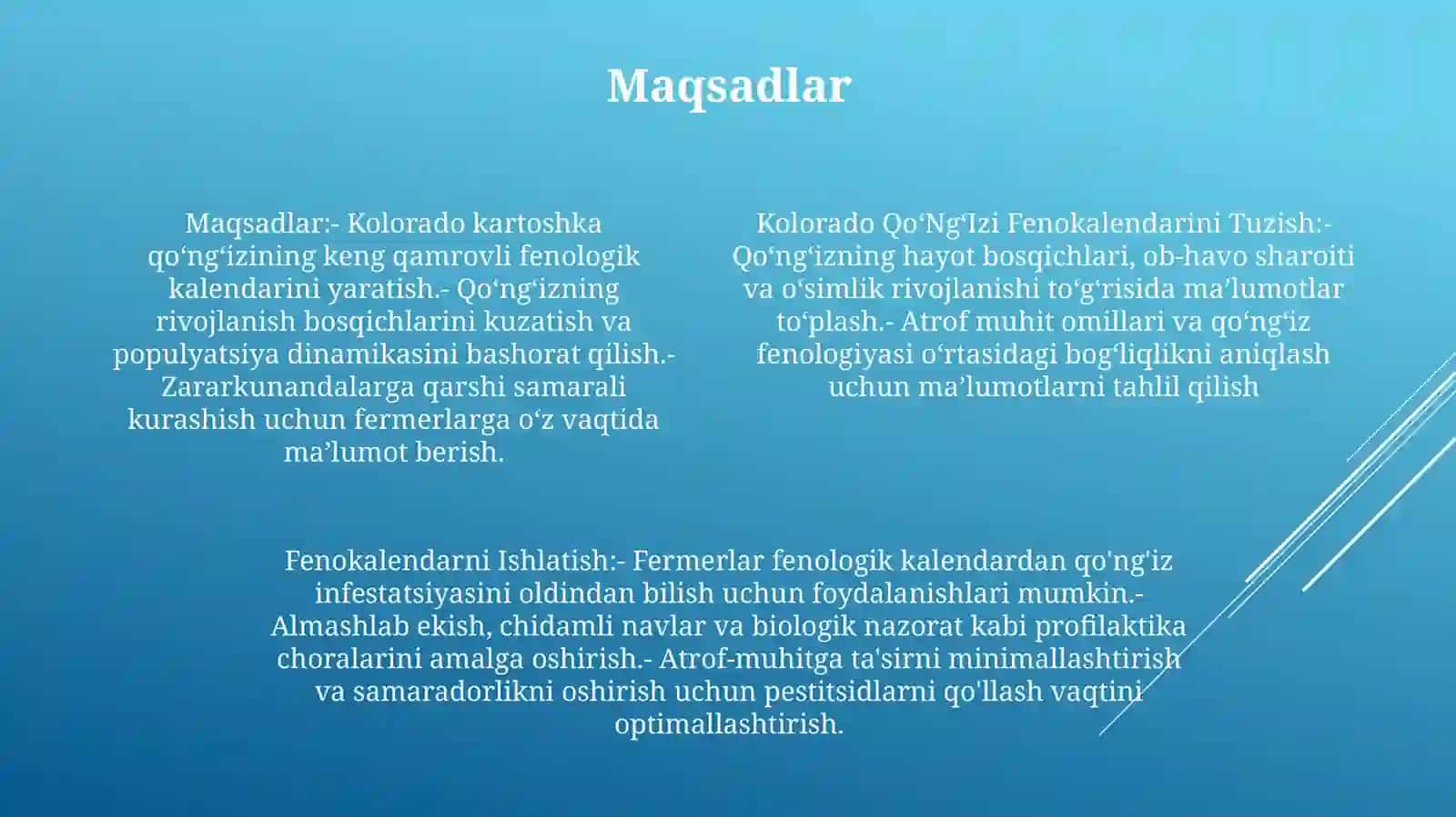 Kolorado QoʻNgʻIzi Fenokalendarini Tuzish 3