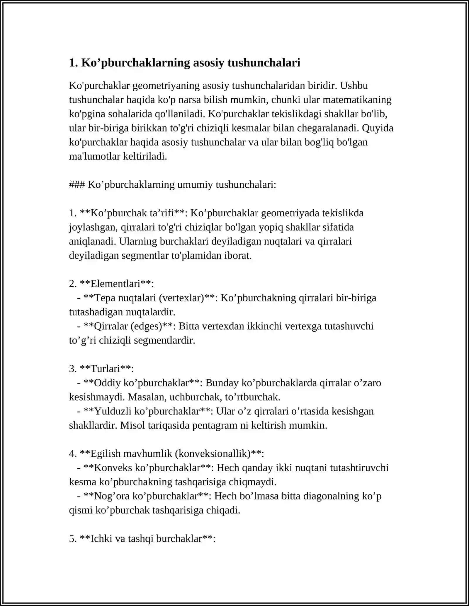 1-SINF MATEMATIKA DARSLARIDA KO'PBURCHAKLAR TUSHUNCHASINI SHAKLLANTIRISH METODIKASI 3