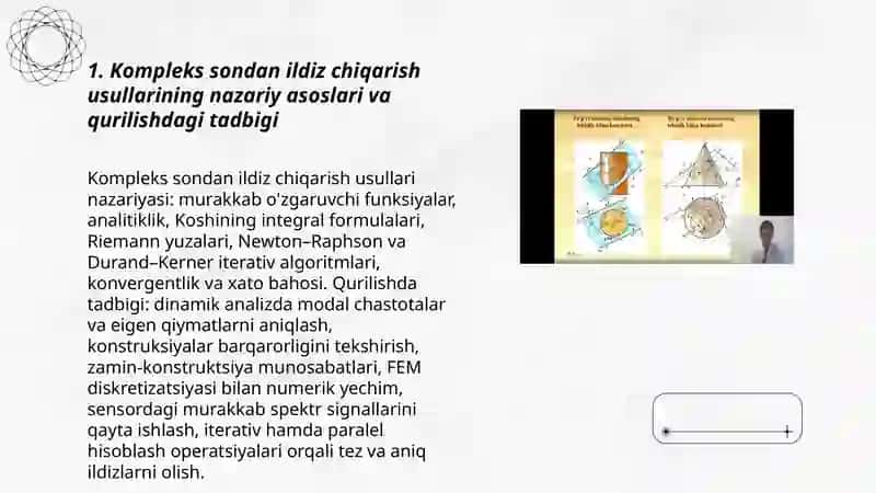 Kompleks sondan ildiz chiqarish va qurilishdagi tadbigi 3
