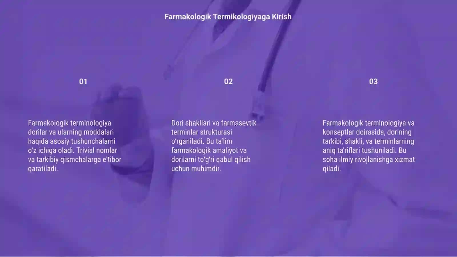Farmakologik Termikologiyaga Kirish 3