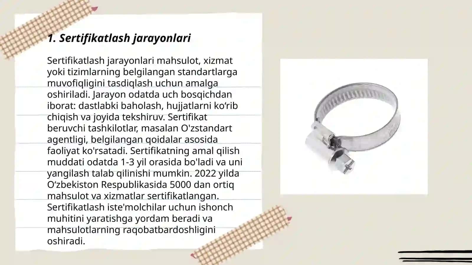 Sertifikatlashtrish meyoriy taʼminotiga talablar 3