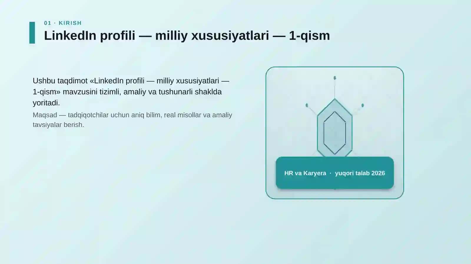 LinkedIn profili — milliy xususiyatlari — 1-qism 3