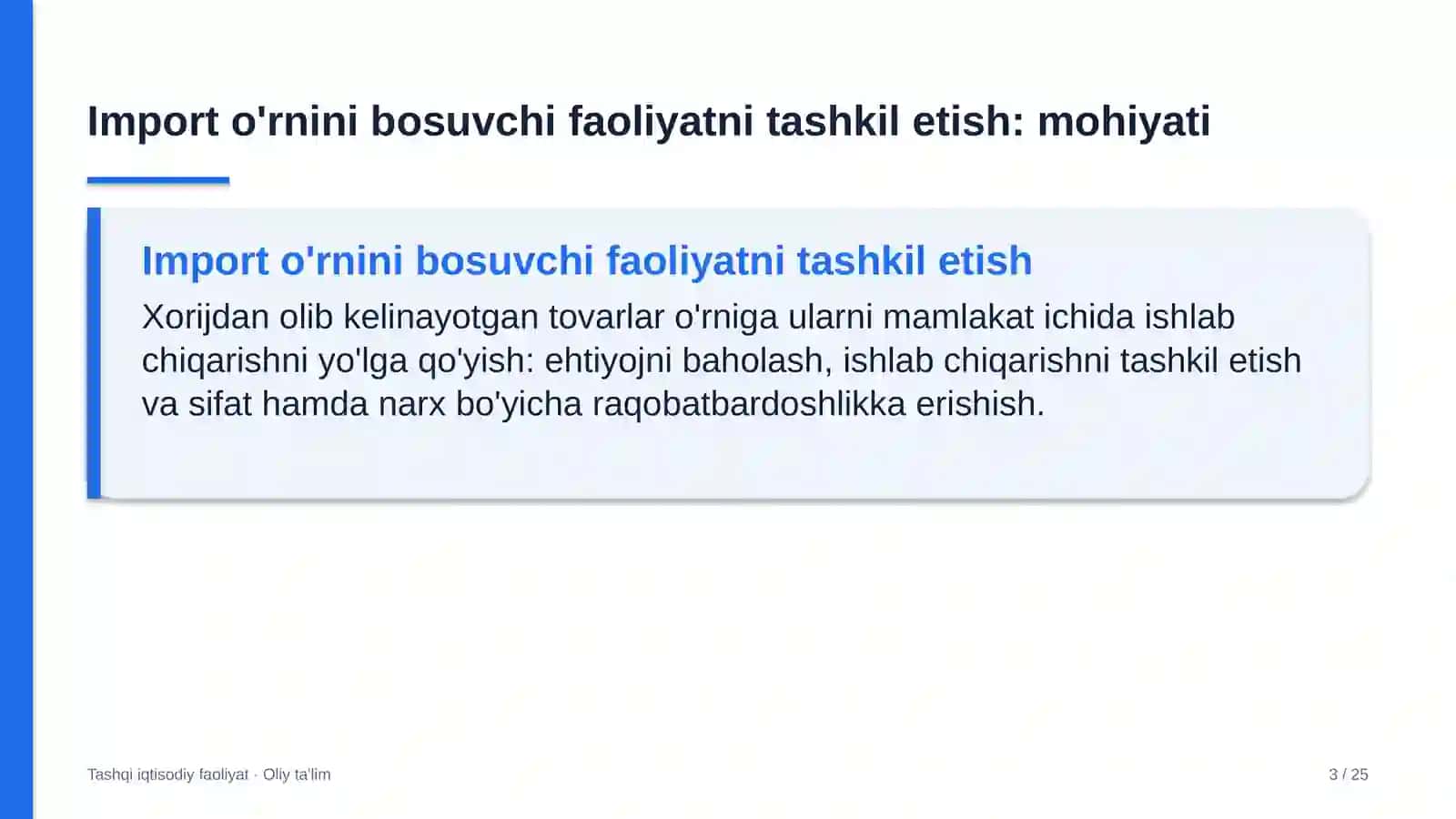 onlayn kinoteatrlarda import o'rnini bosuvchi faoliyatni tashkil etish 2501 3