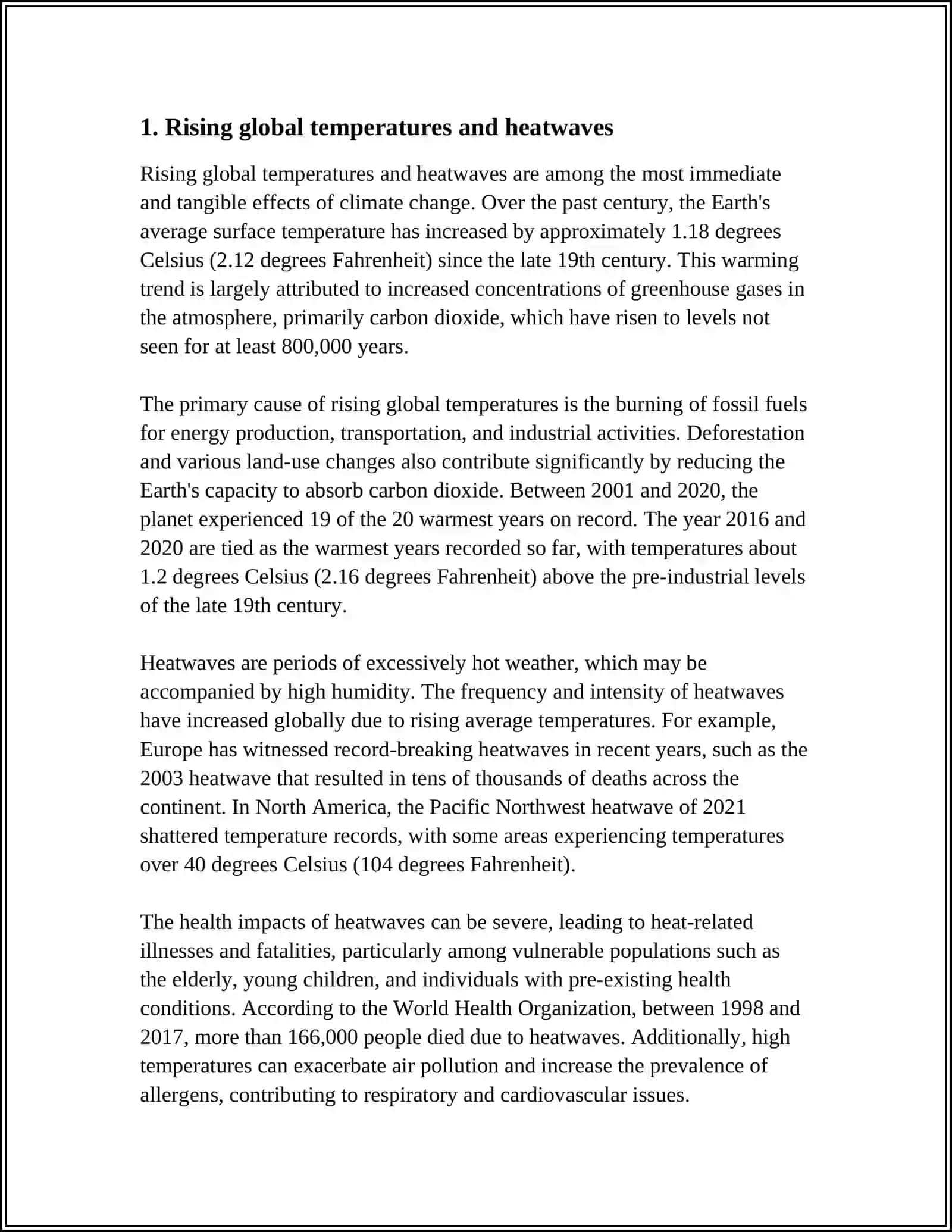 CLIMATE CHANGE AND IT'S EFFECTS 3