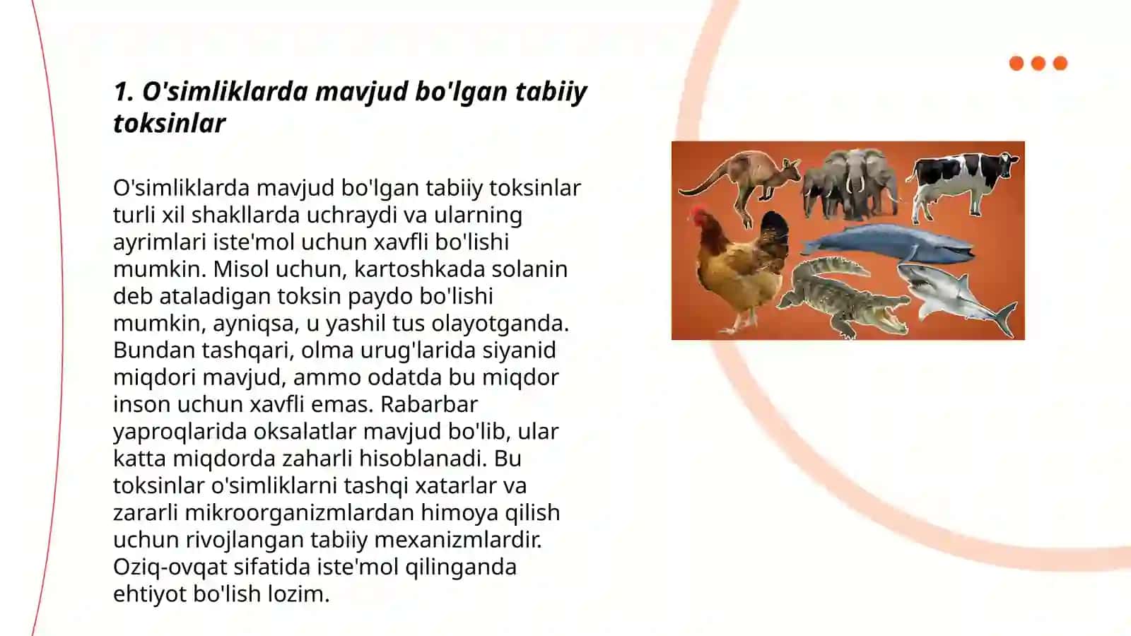 O'simliklar va hayvonlar toksikologiyasi 3