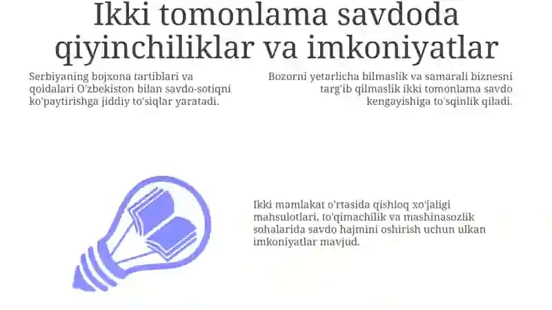 Serbiya bojxona siyosati tahlili va O'zbekiston bilan iqtisodiy aloqalari 3