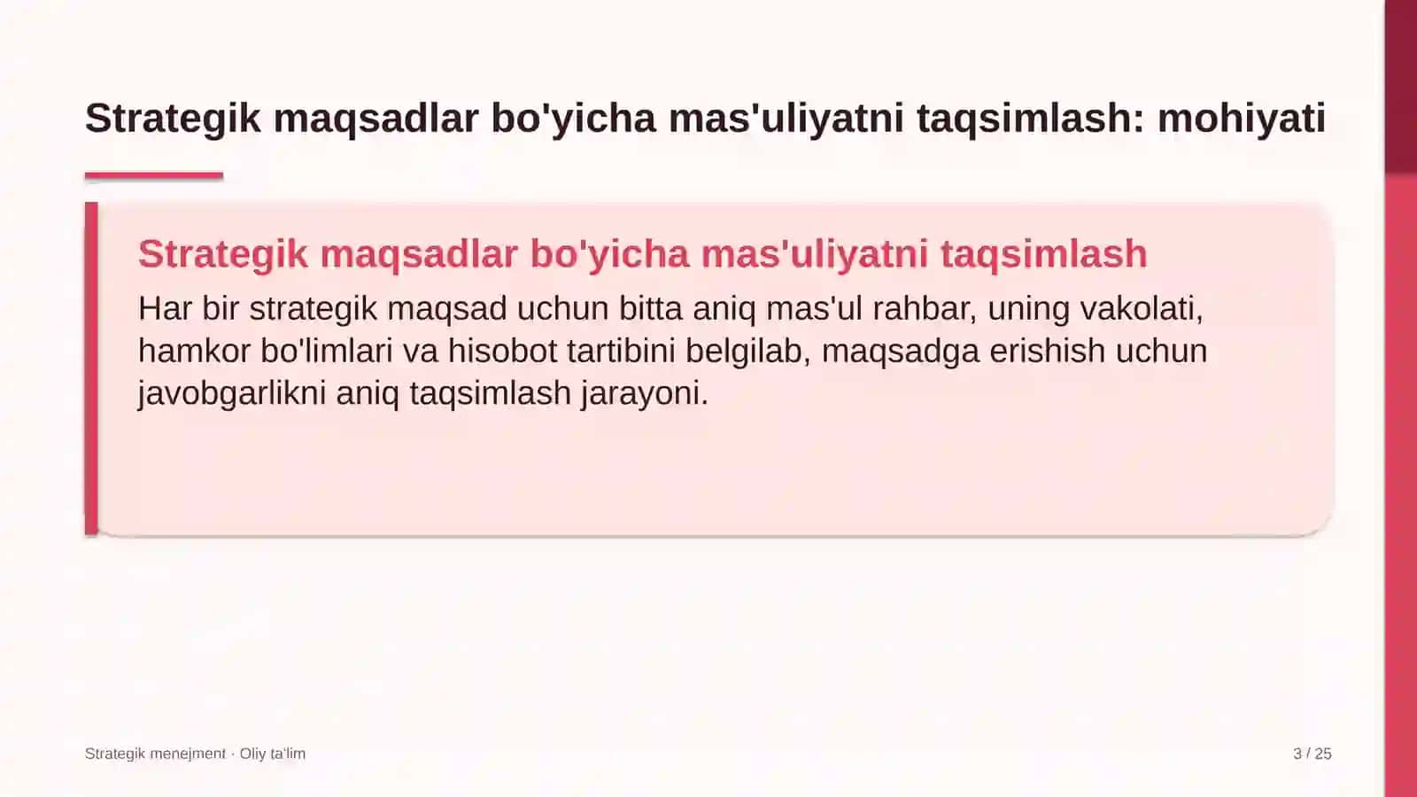Dukkakli ekinlar yetishtirishda strategik maqsadlar bo'yicha mas'uliyatni taqsimlash 3