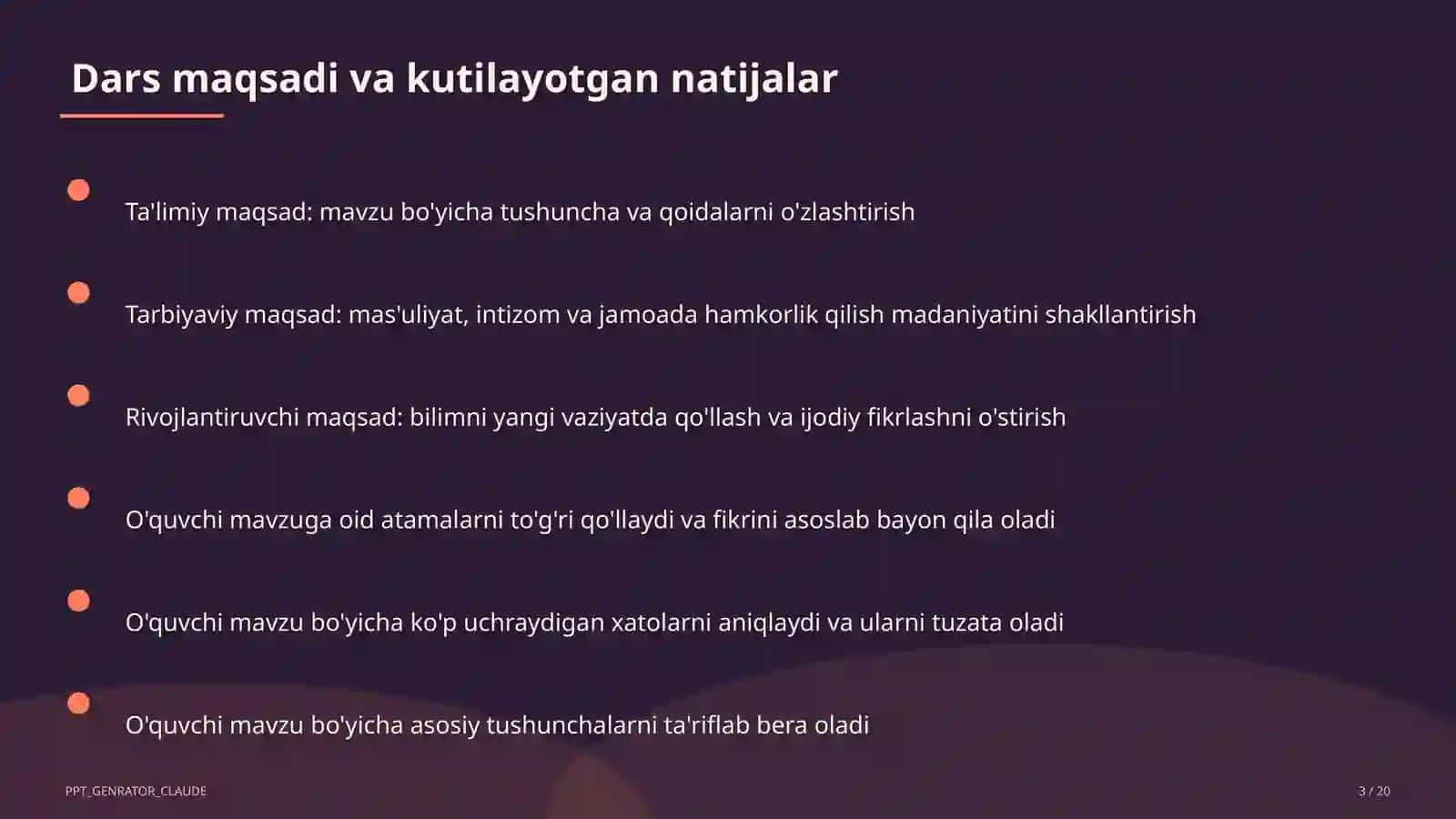 Uy vazifasini samarali tashkil etish 3