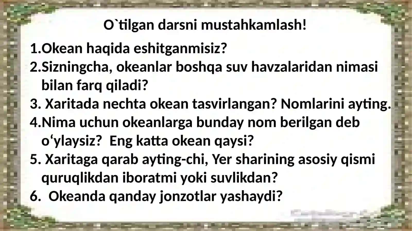 Fannomi: Onatilivao`qishsavodxonligi 3