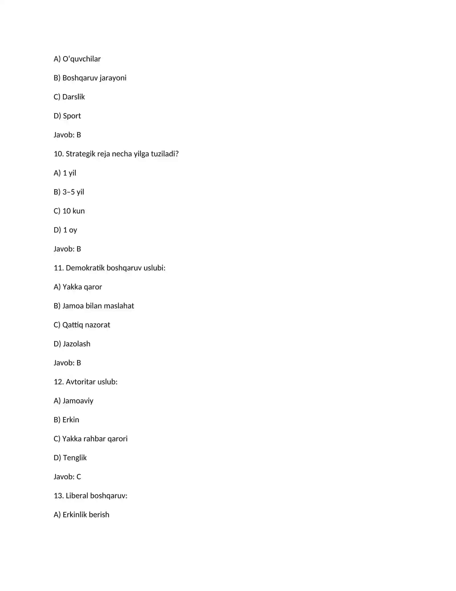 test talim menejmentiga oid 3