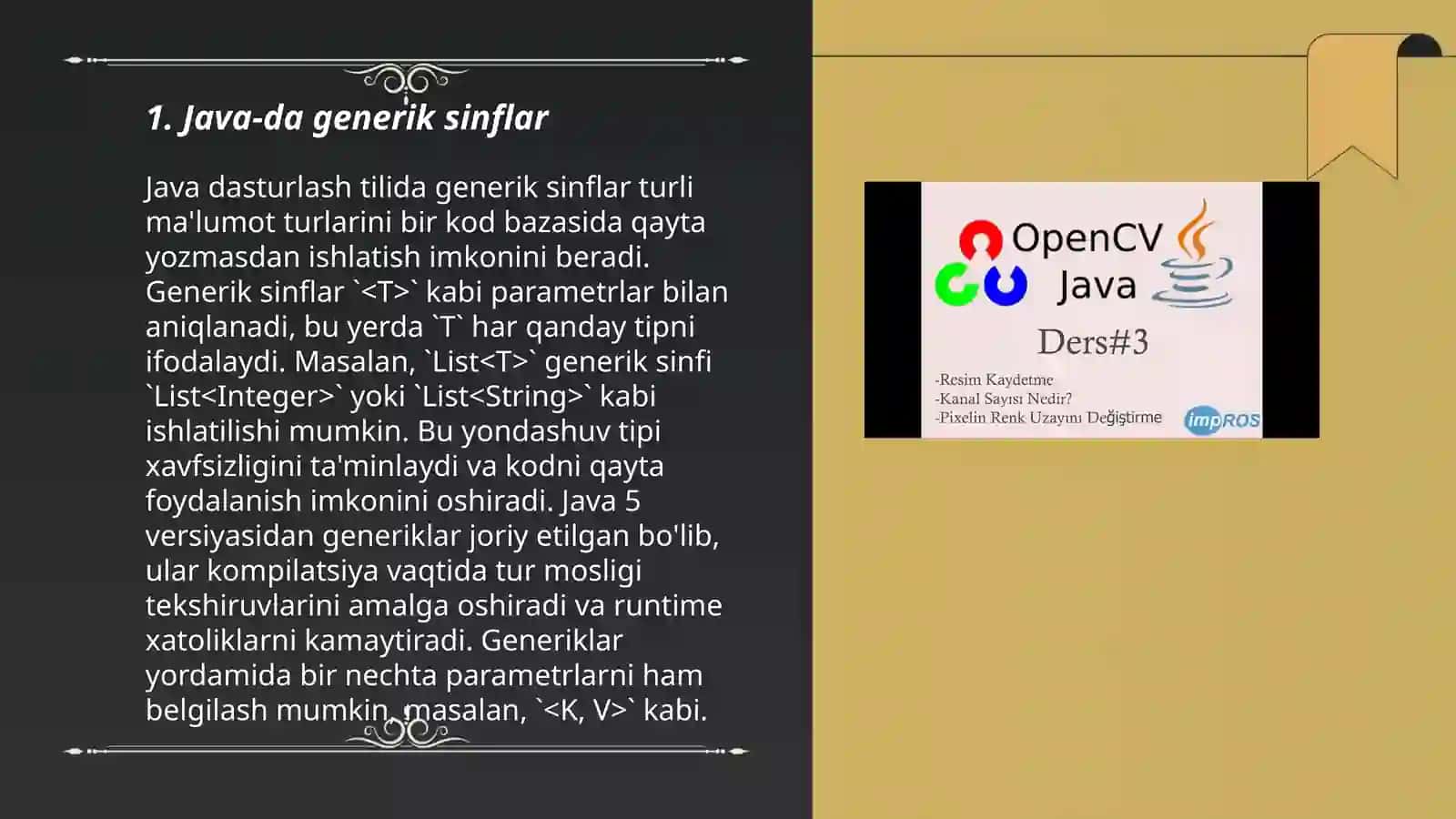 Java-da generik sinflar 3