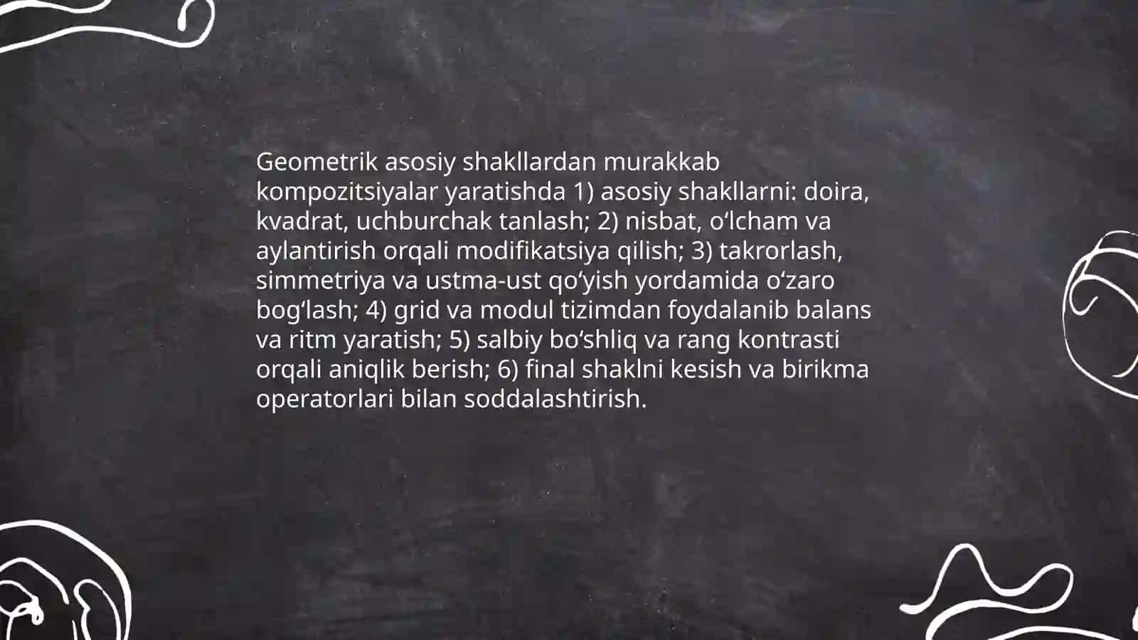 Sodda shakllardan murakkab shakllar yaratish 3