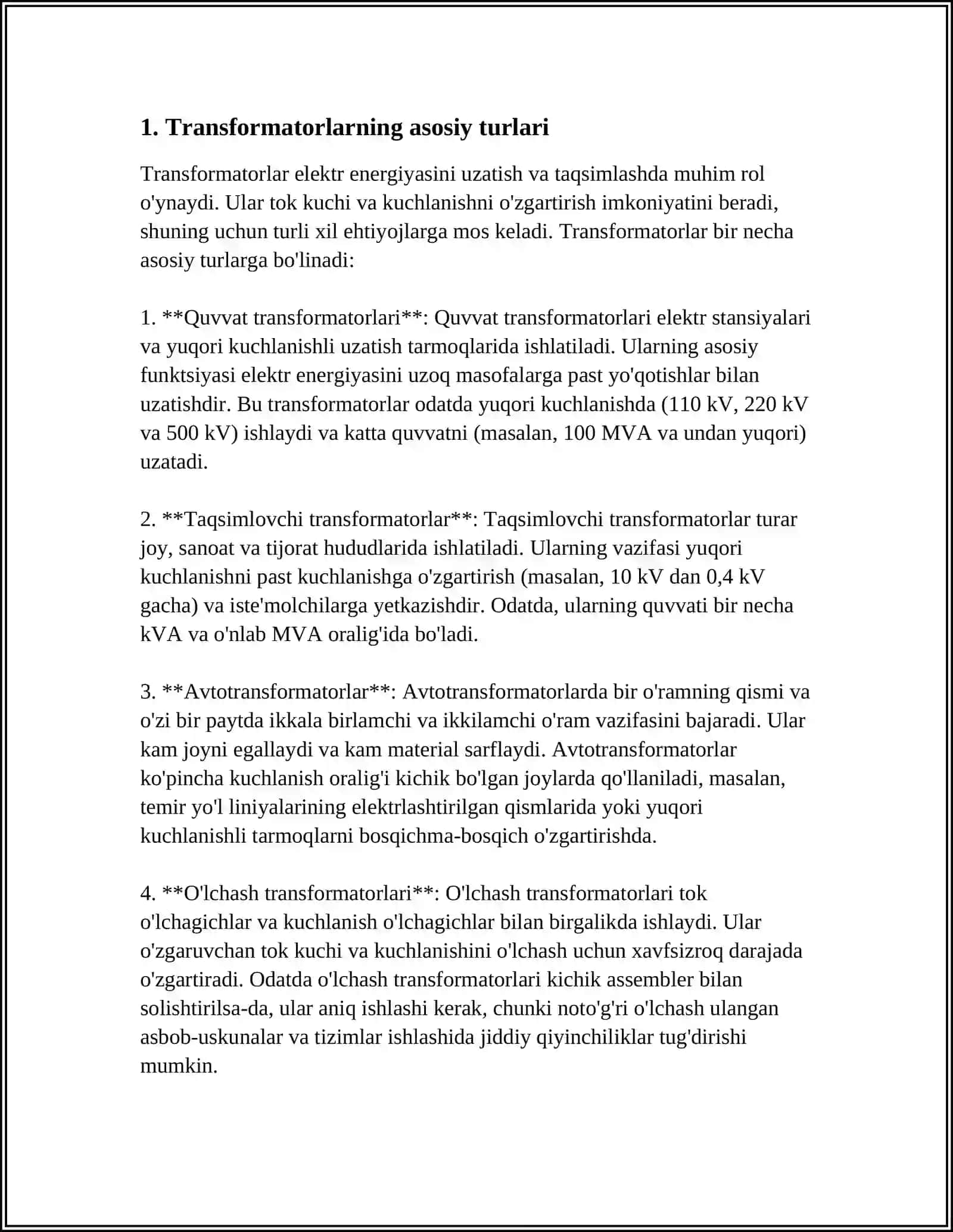 TRANSFARMATORLAR 3
