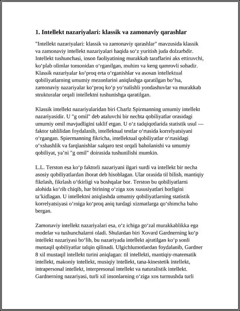 INTELLEKT VA KREATIVLIK NAZARIYALARI 3