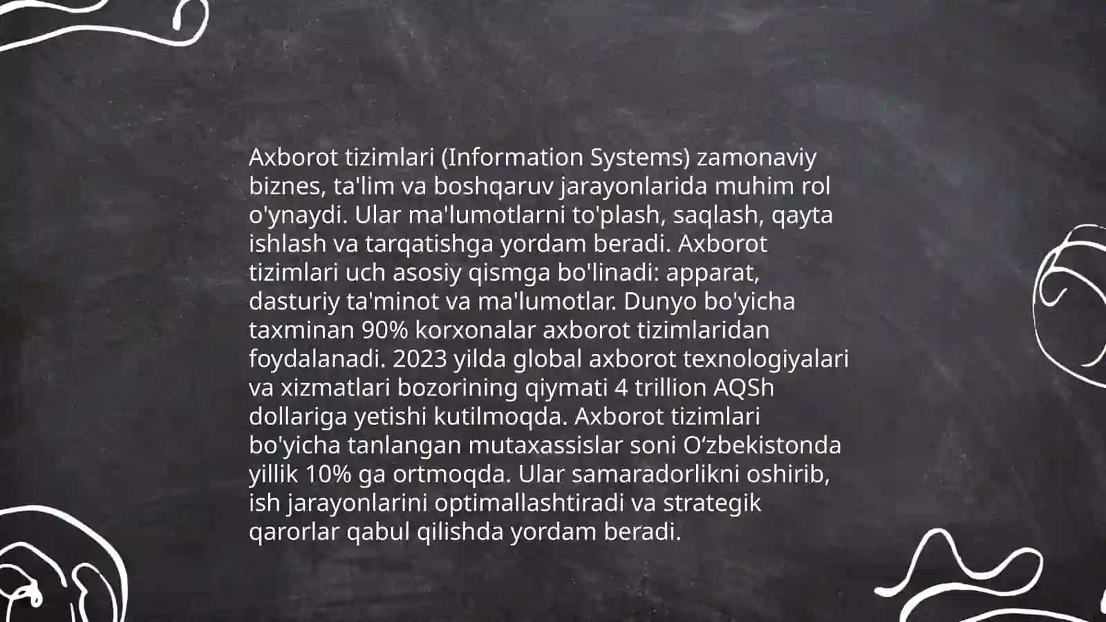 Axborot tizimlari va ularning turlari 3