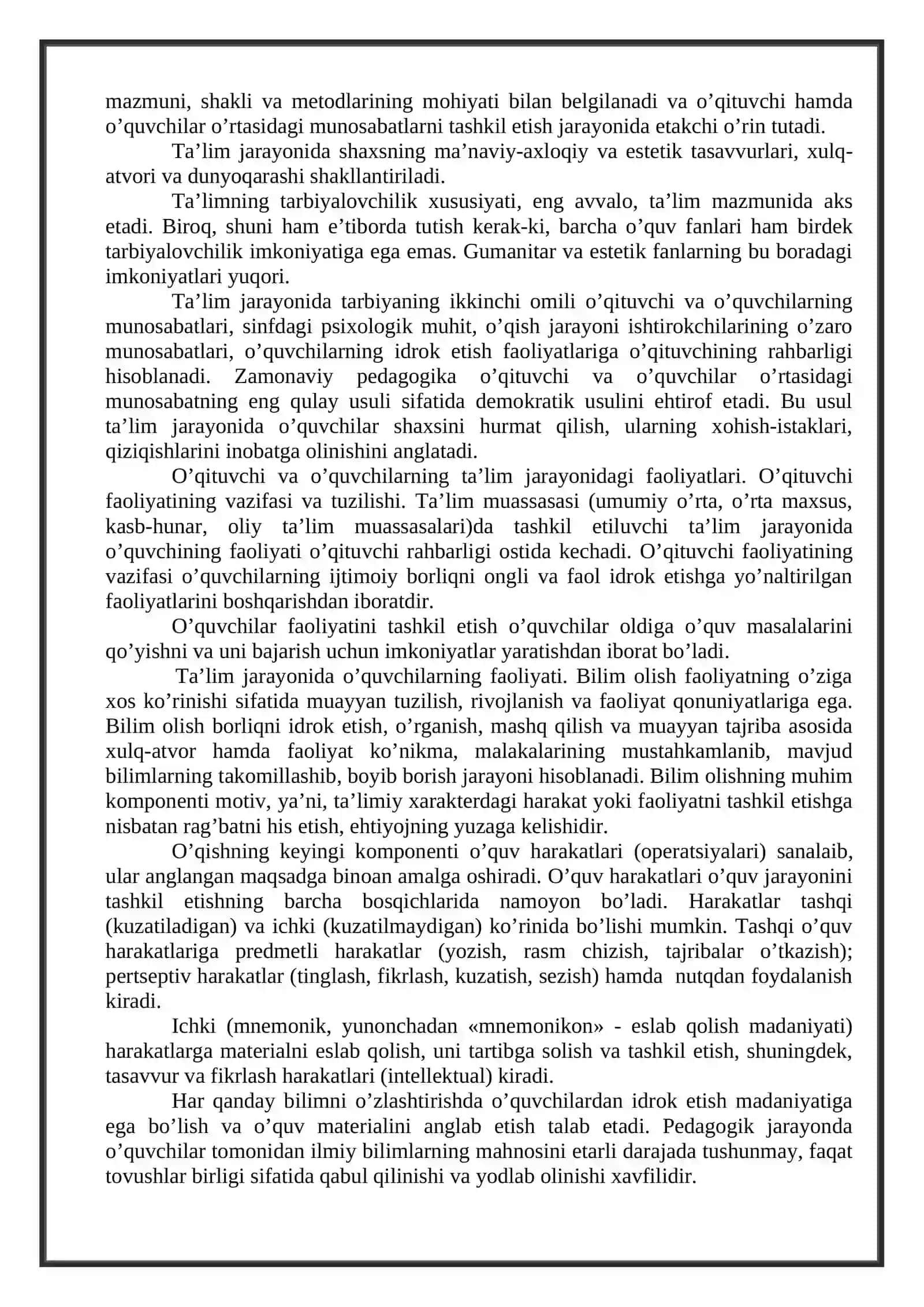 O`quvchilar jamoasi - yaxlit pedagogik jarayonning asosiy shakli 3