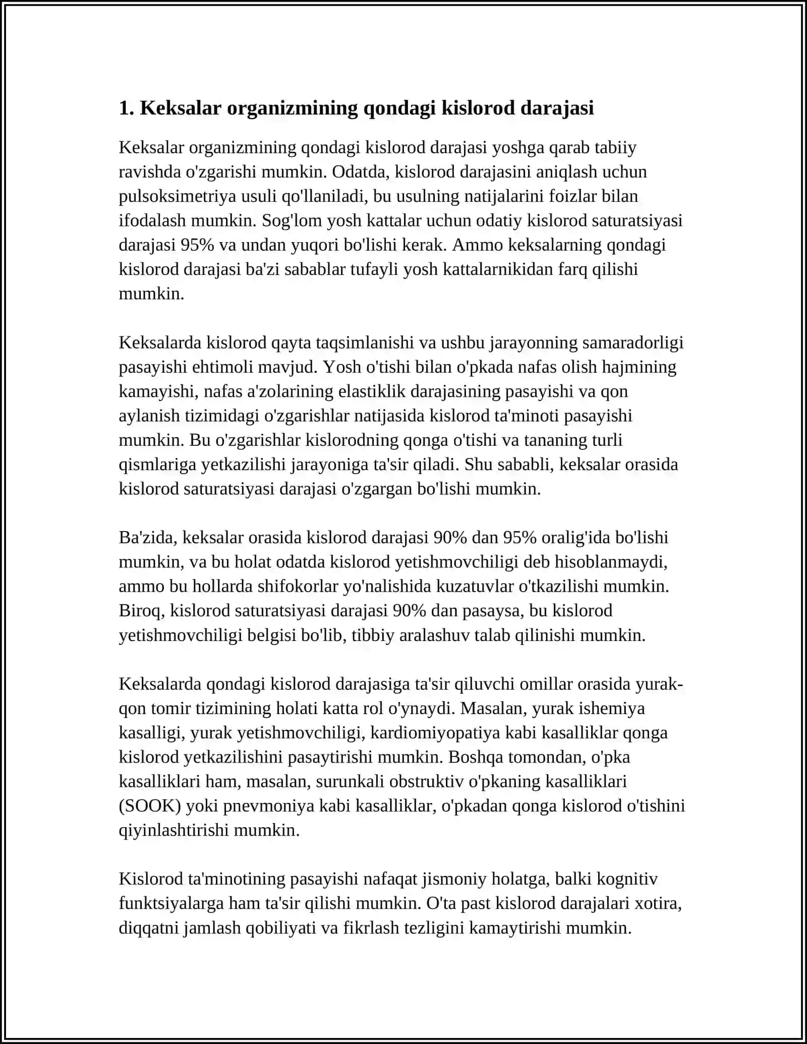 KEKSA BEMOR. KEKSA ORGANIZMNING FIZIOLOGIK XUSUSIYATLARI 3